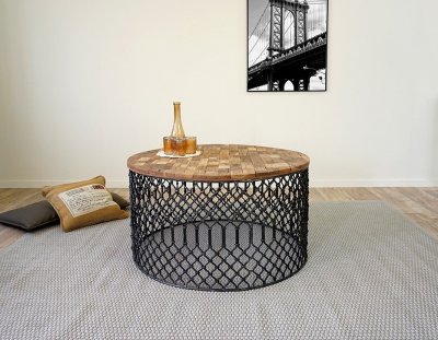 Table basse vintage "pépite"