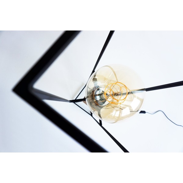 Lampadaire industriel bois et métal 100 cm - Totem