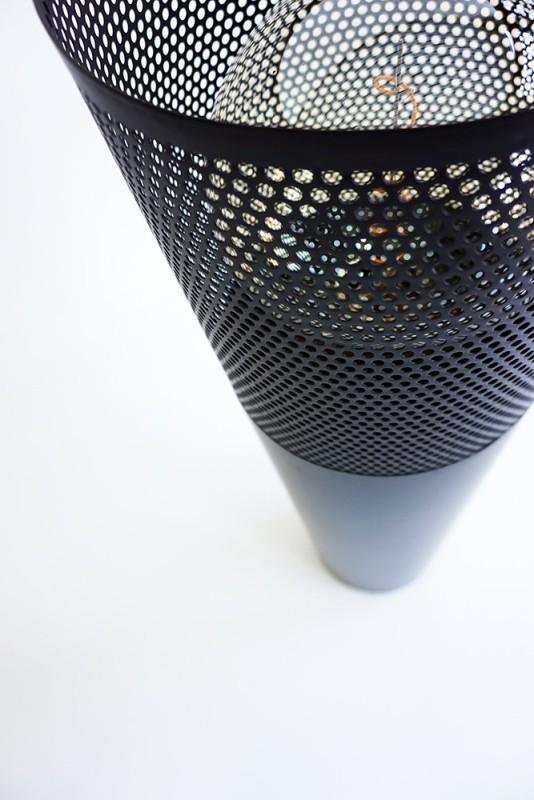 Lampadaire industriel en métal noir 105 cm - Candle