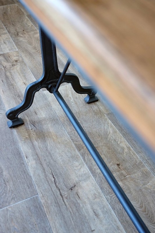 Console industrielle bois et métal