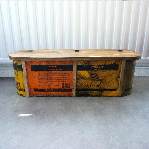 Banc bois et métal
