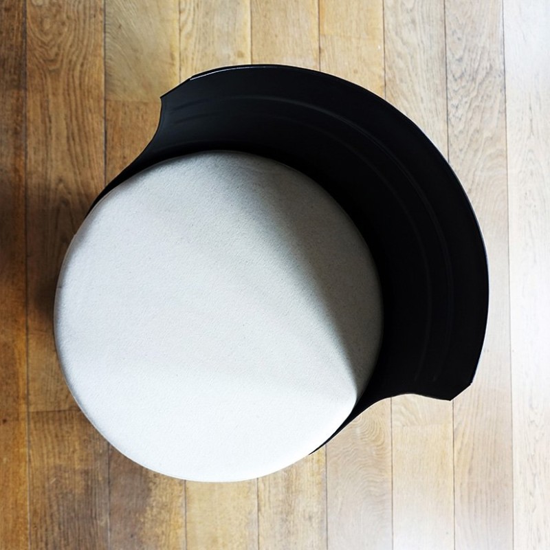 Fauteuil industriel bidon carbone