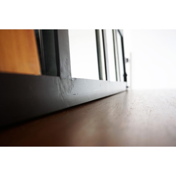 Miroir industriel design noir