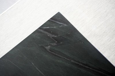 Table basse rectangulaire en marbre noir - Madras