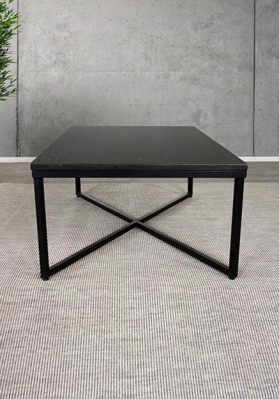 Table basse rectangulaire en marbre noir - Madras