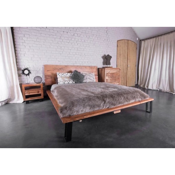 Lit 2 places en acacia « Urban Jungle »
