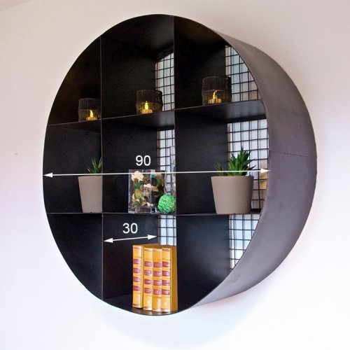 Etagère murale carbone