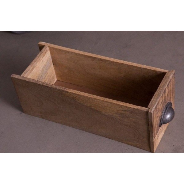 Meuble TV industriel 4 tiroirs finition antique