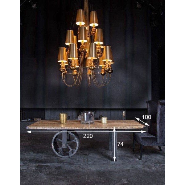 Table industrielle rouleau compresseur