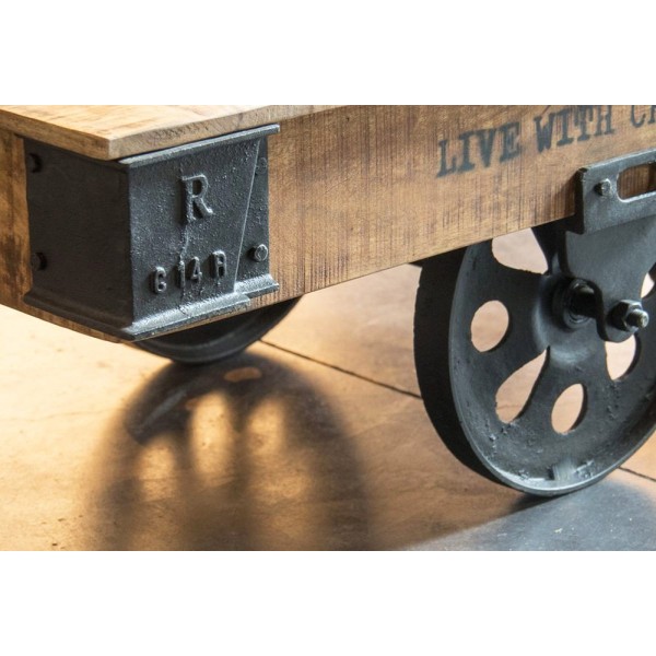 Table basse industrielle finition noir