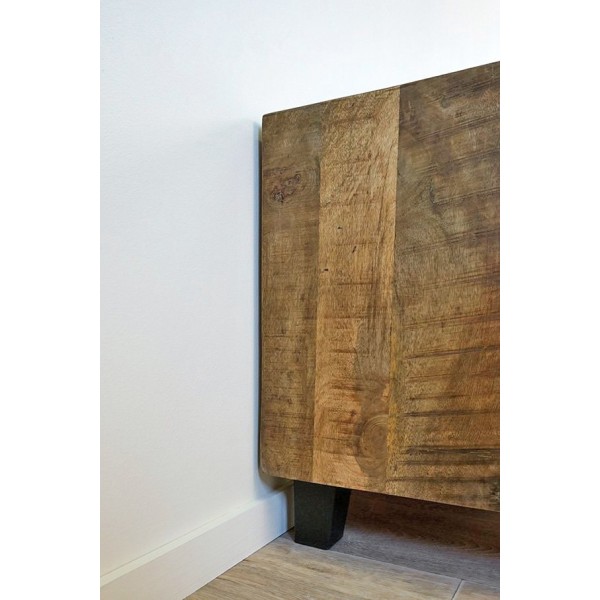 Meuble TV bois & metal BROOKLYN 115 cm