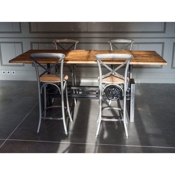 Table industrielle réhaussable