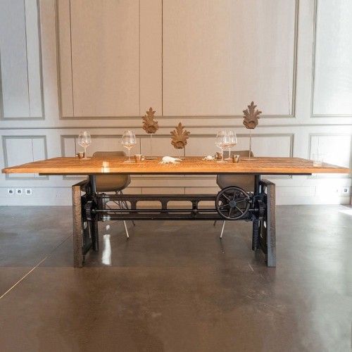 Table industrielle réhaussable
