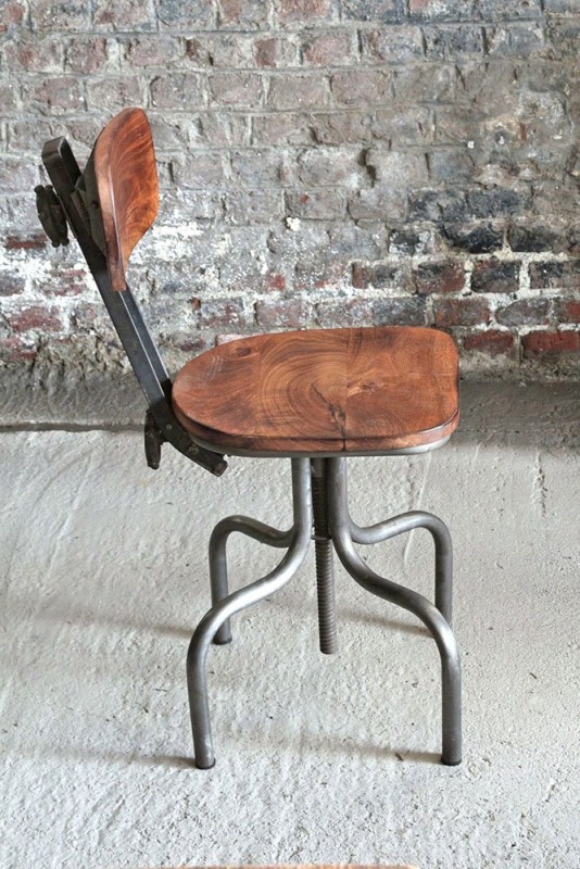 Chaise industrielle architecte