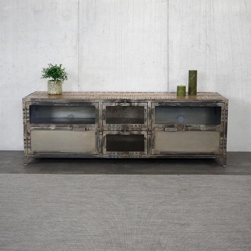 Meuble TV industriel Bois