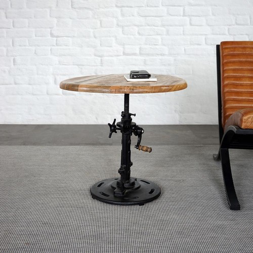 Table d'appoint industrielle réhaussable