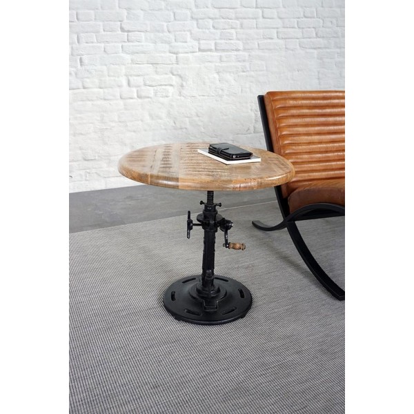 Table d'appoint industrielle réhaussable
