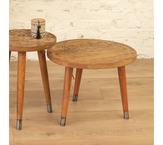 Table d’appoint scandinave motifs ETHNIC