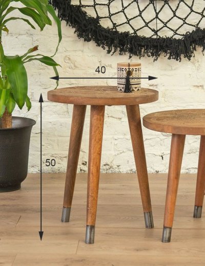 Table d’appoint scandinave motifs ETHNIC