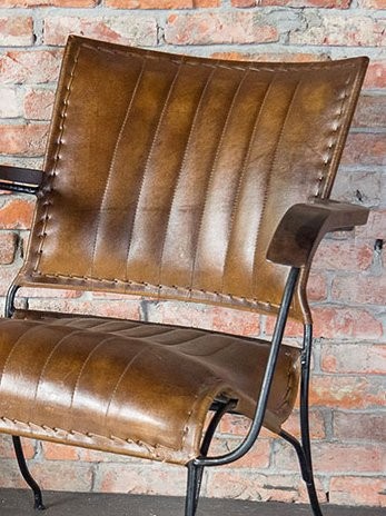 Fauteuil vintage en cuir Cosy 1 place
