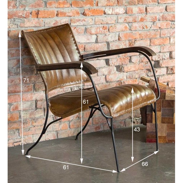 Fauteuil en cuir COSY 1 place