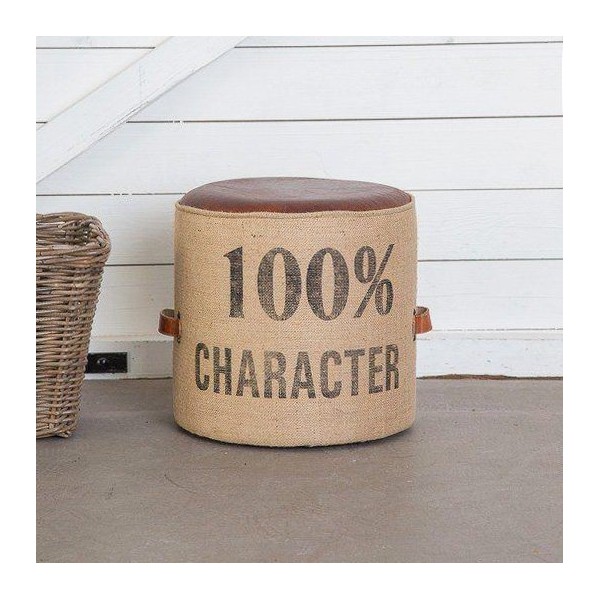 Pouf industriel "100% character"