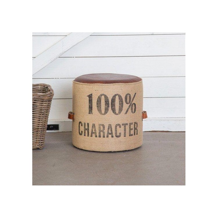 Pouf industriel "100% character"