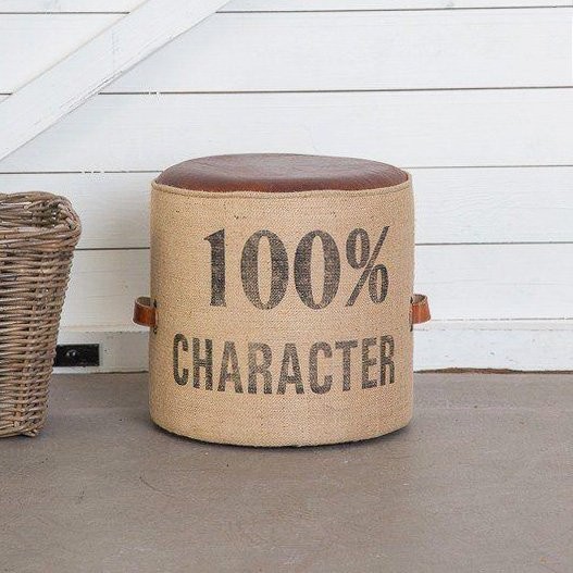 Pouf industriel "100% character"