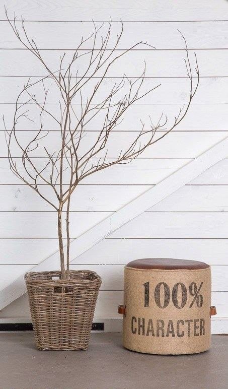 Pouf industriel "100% character"