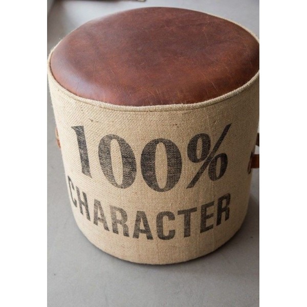 Pouf industriel "100% character"