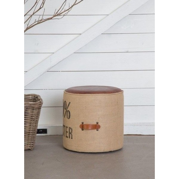 Pouf industriel "100% character"