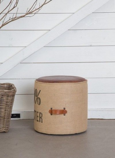 Pouf industriel "100% character"