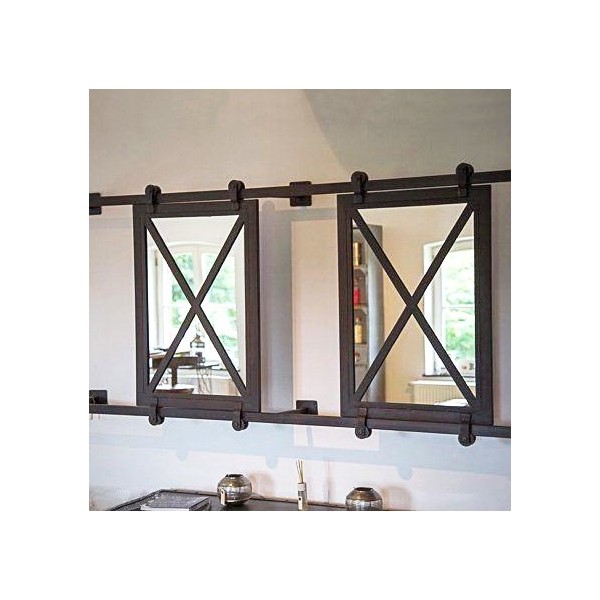 Miroir industriel coulissant