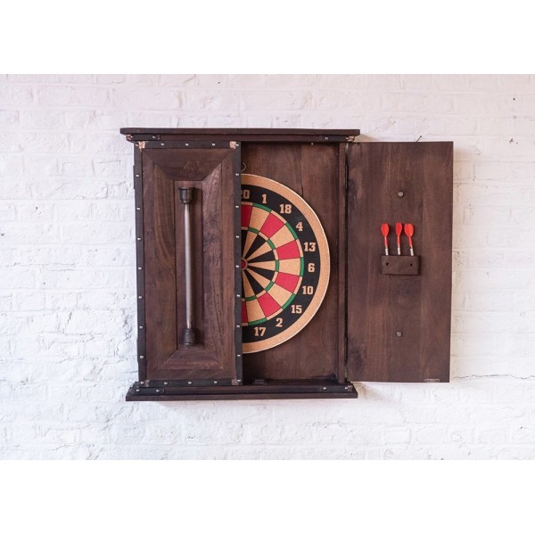 Armoire fléchettes bois massif DART