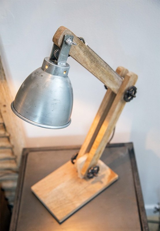 Lampe à poser industrielle scandinave Genius