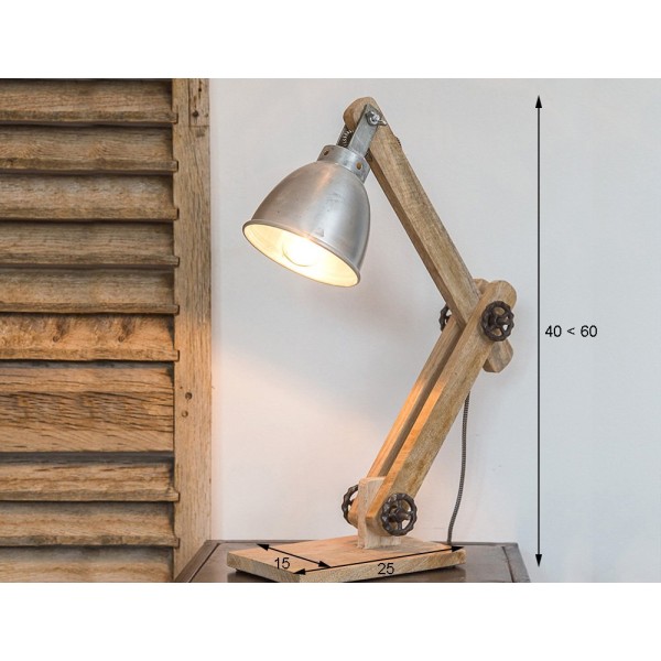 Lampe à poser industrielle scandinave Genius