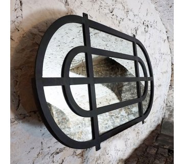 Miroir industriel ovale 120 X 60 cm