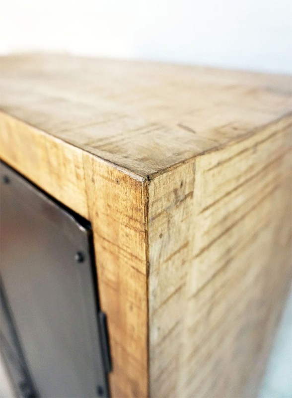 Armoire industrielle bois et métal - Brooklyn