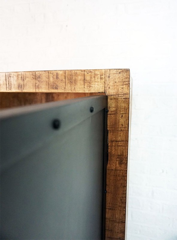 Armoire industrielle bois et métal - Brooklyn