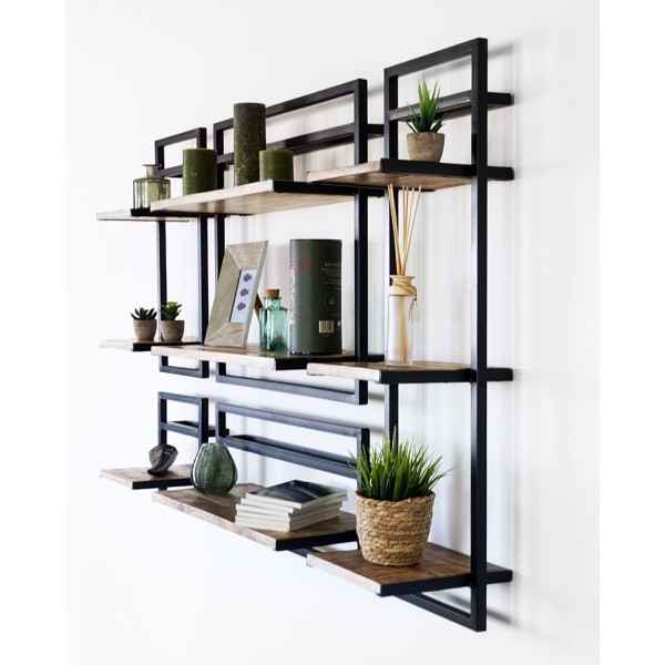 Etagère bois et métal 30 X 95 - Selfsh