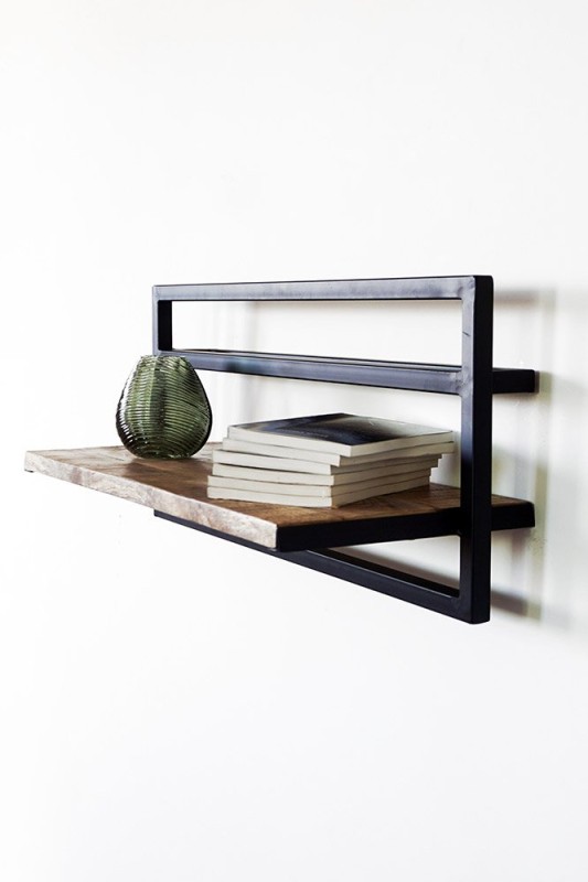 Etagère bois et métal 70 X 30 - Selfsh
