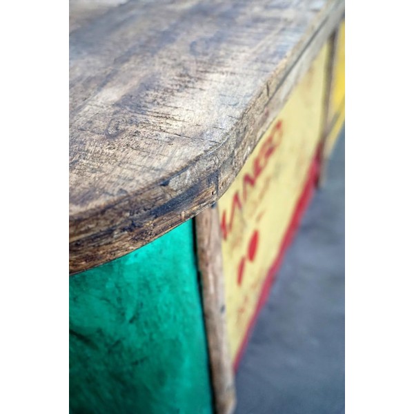 Banc bois et métal