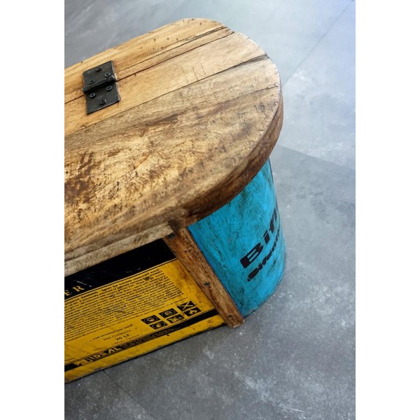 Banc bois et métal