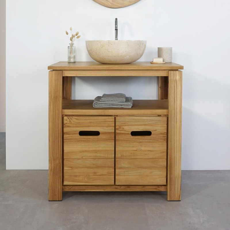 Meuble de salle de bain 80 cm - Azur
