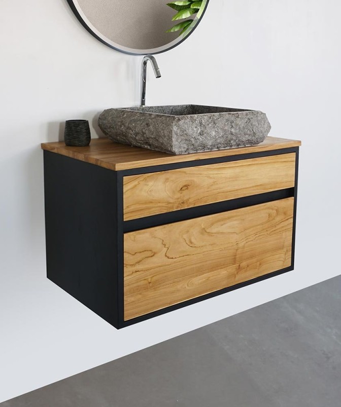 Vasque de salle bain à poser en pierre - Marmo