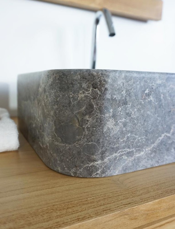 Vasque de salle bain à poser en pierre - Sunflower