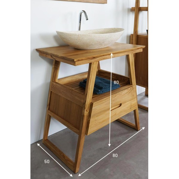 Meuble de salle de bain 80 cm - Mizu