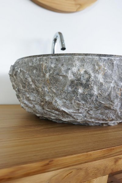 Vasque de salle bain à poser en pierre - Big Marmo