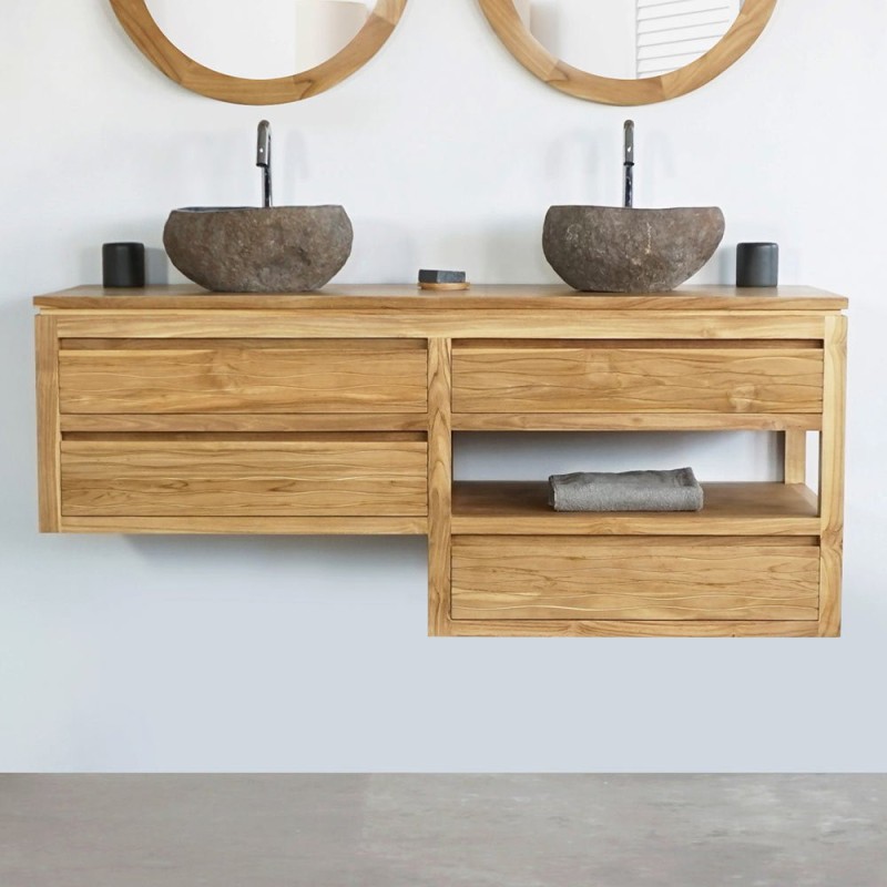 Meuble de salle de bain 140 cm - Wave