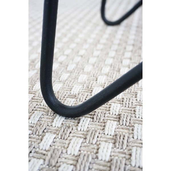 Tabouret haut en acier et bois